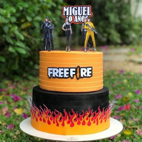 bolo do free fire masculino